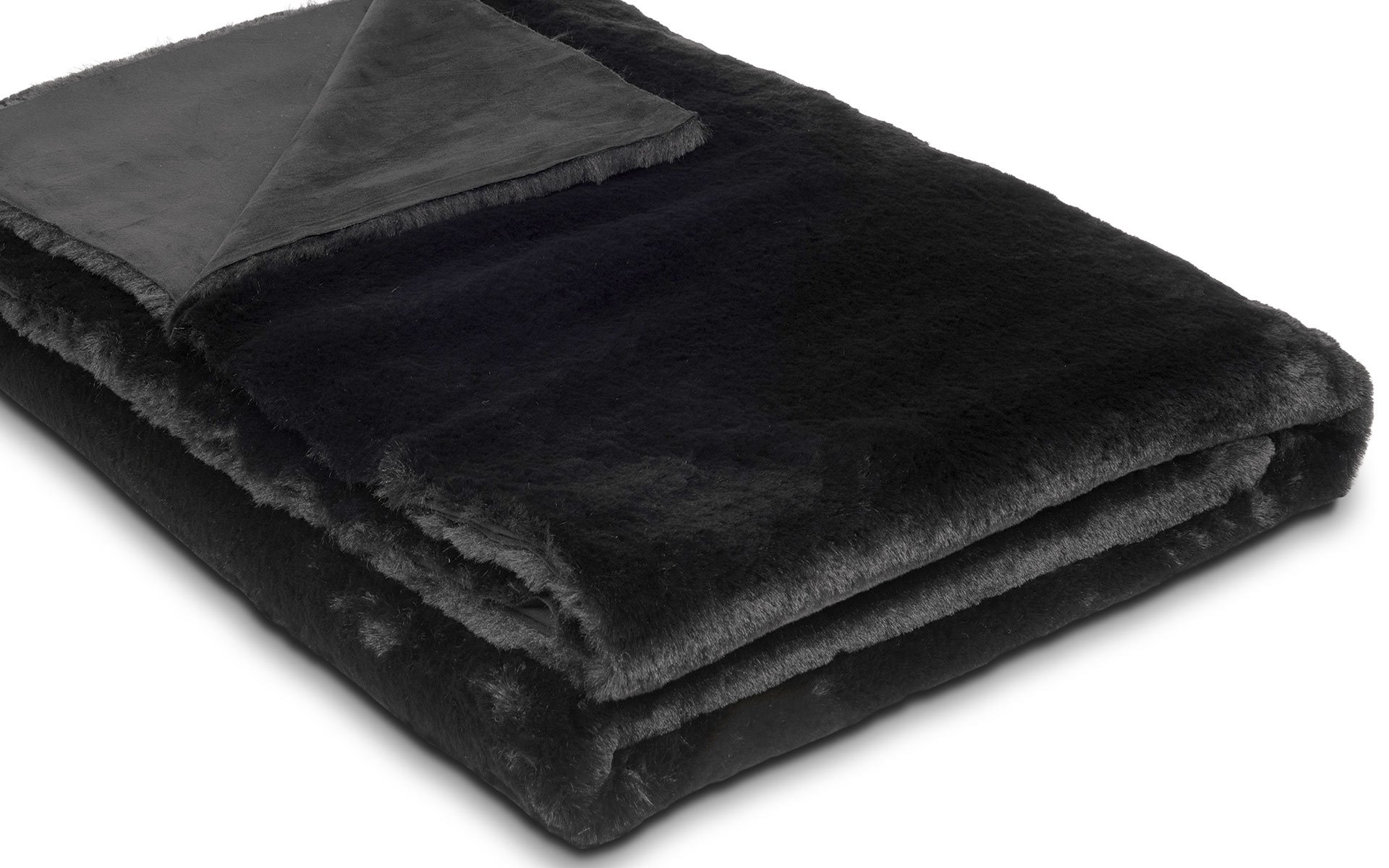 Mrs.Me bedendspread Lammy Onyx faux fur 1920 x1200 detail